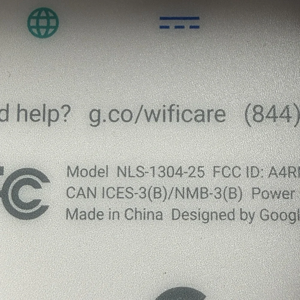 Google WiFi System AC1200 NLS-1304-25 Single Point Unit